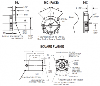 Pool Pump Motor Frame Types