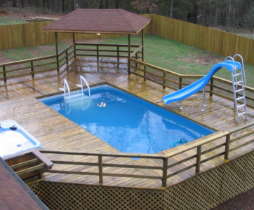 above ground pool deck coping