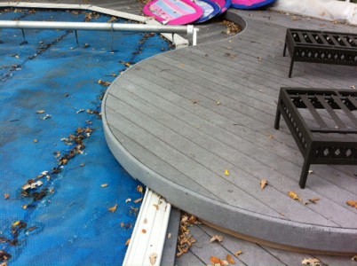 above ground pool decking