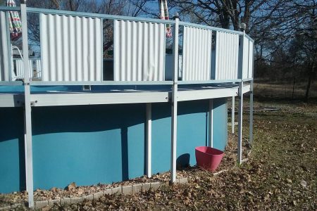 USA Industries Sea Isle Fenced In Above Ground Pool