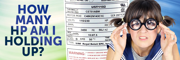 How to read a pool pump motor label