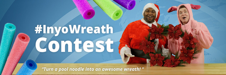 pool noodle christmas wreath